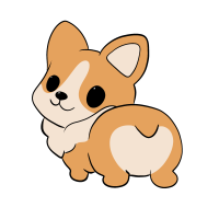 corgi de dos